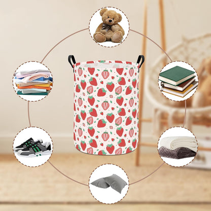 Weave Laundry Hamper Large Canvas Fabric Storage Basket