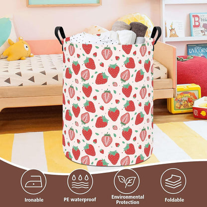 Weave Laundry Hamper Large Canvas Fabric Storage Basket