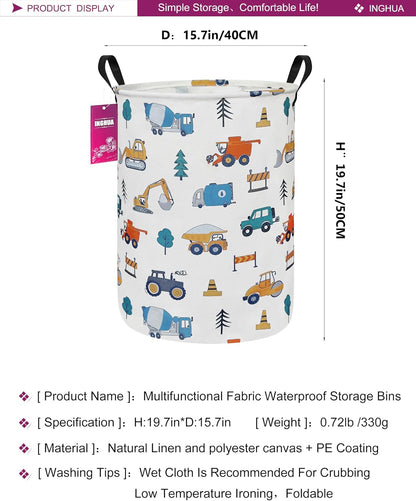 Weave Laundry Hamper Large Canvas Fabric Storage Basket