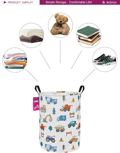 Weave Laundry Hamper Large Canvas Fabric Storage Basket