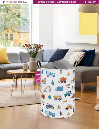 Weave Laundry Hamper Large Canvas Fabric Storage Basket