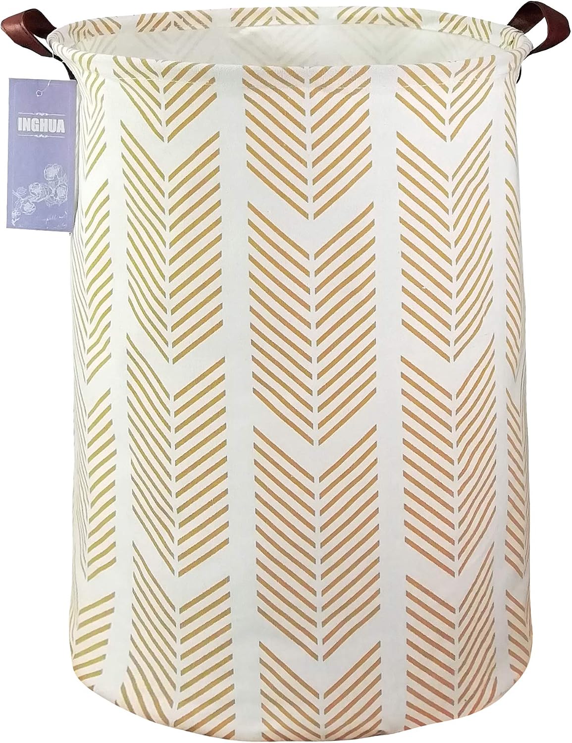 Weave Laundry Hamper Large Canvas Fabric Storage Basket