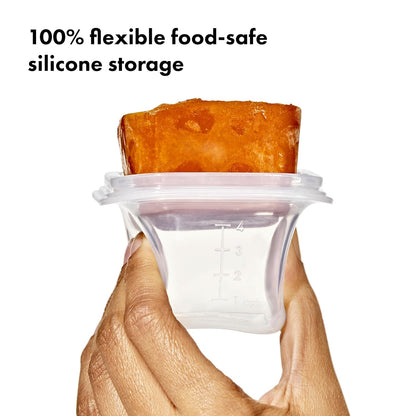 Silicone Baby Food Storage Container, Set of Four, 4oz Containers