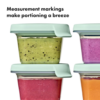 Silicone Baby Food Storage Container, Set of Four, 4oz Containers