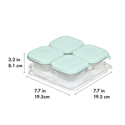 Silicone Baby Food Storage Container, Set of Four, 4oz Containers
