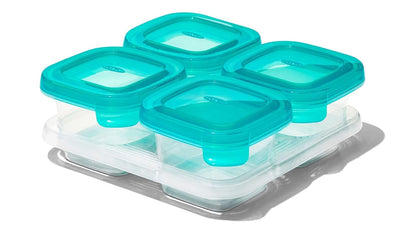Silicone Baby Food Storage Container, Set of Four, 4oz Containers