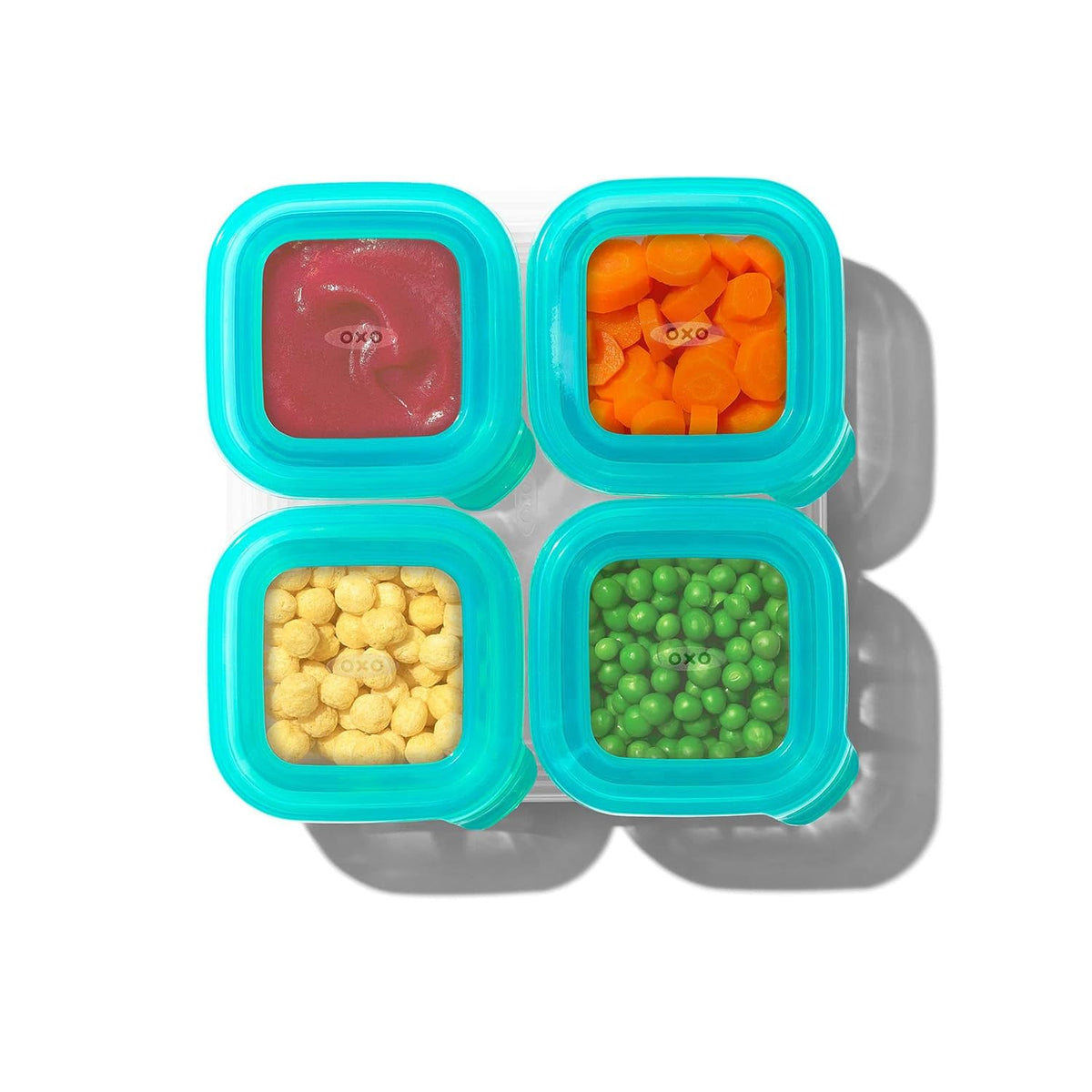 Silicone Baby Food Storage Container, Set of Four, 4oz Containers