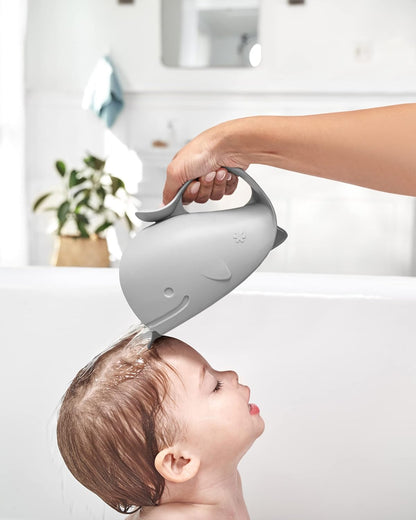 Baby Bath Rinse Cup MOBY Tear-free Waterfall Rinser Grey Age 0+