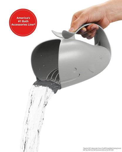 Baby Bath Rinse Cup MOBY Tear-free Waterfall Rinser Grey Age 0+