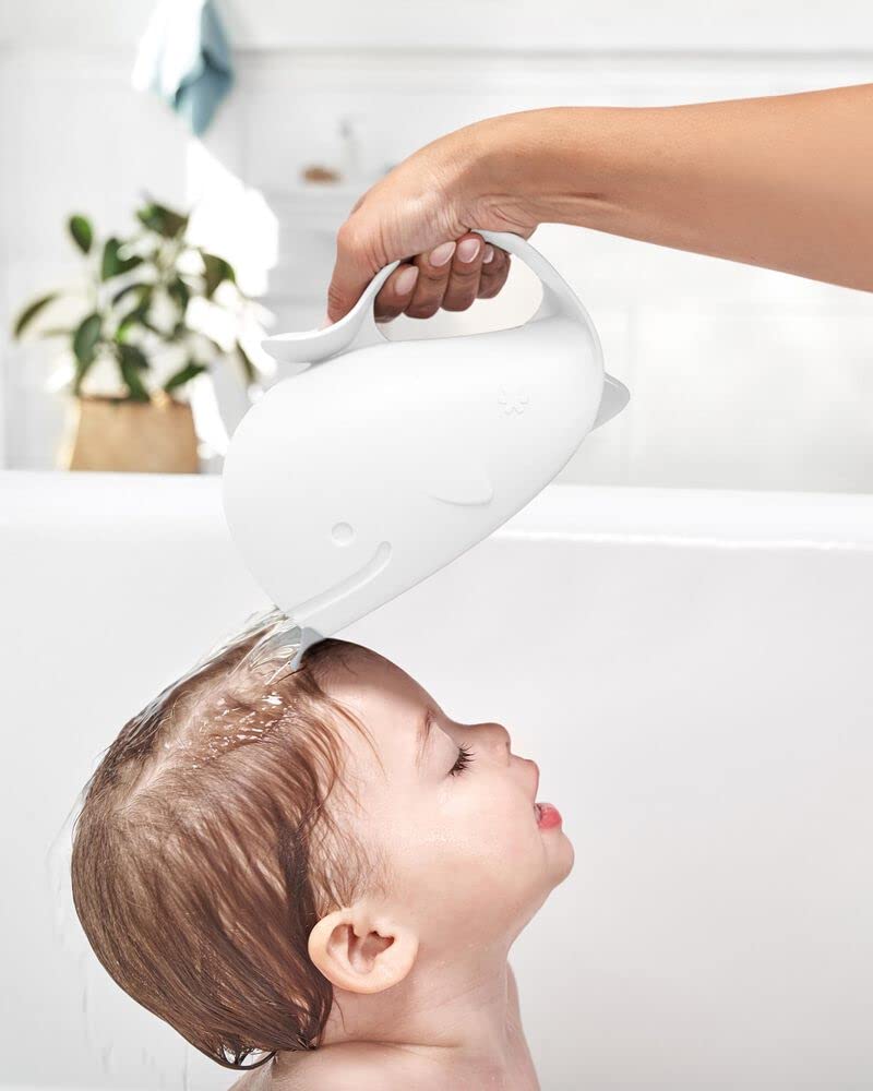 Baby Bath Rinse Cup MOBY Tear-free Waterfall Rinser Grey Age 0+