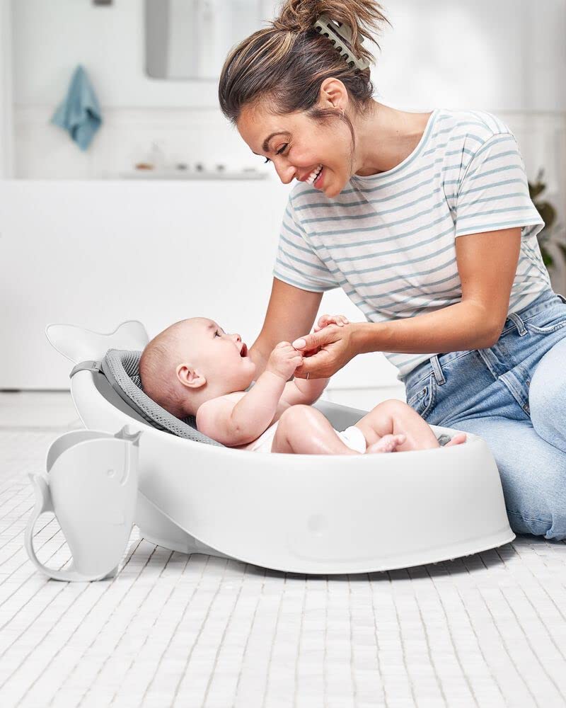 Baby Bath Rinse Cup MOBY Tear-free Waterfall Rinser Grey Age 0+