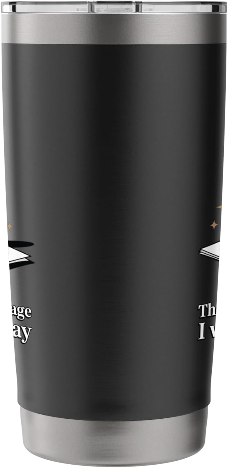 The Desk Is My Stage Motivational Workspace Stainless Steel Insulated Tumbler