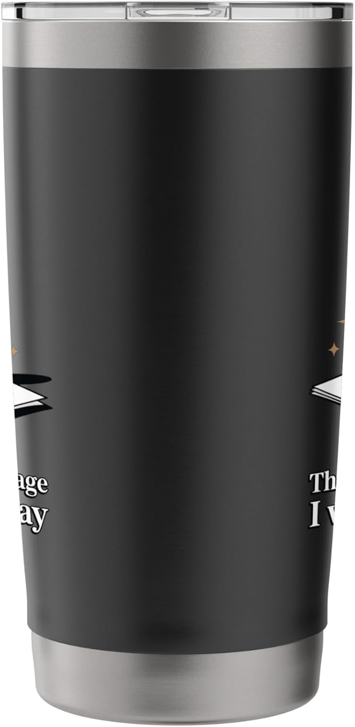 The Desk Is My Stage Motivational Workspace Stainless Steel Insulated Tumbler