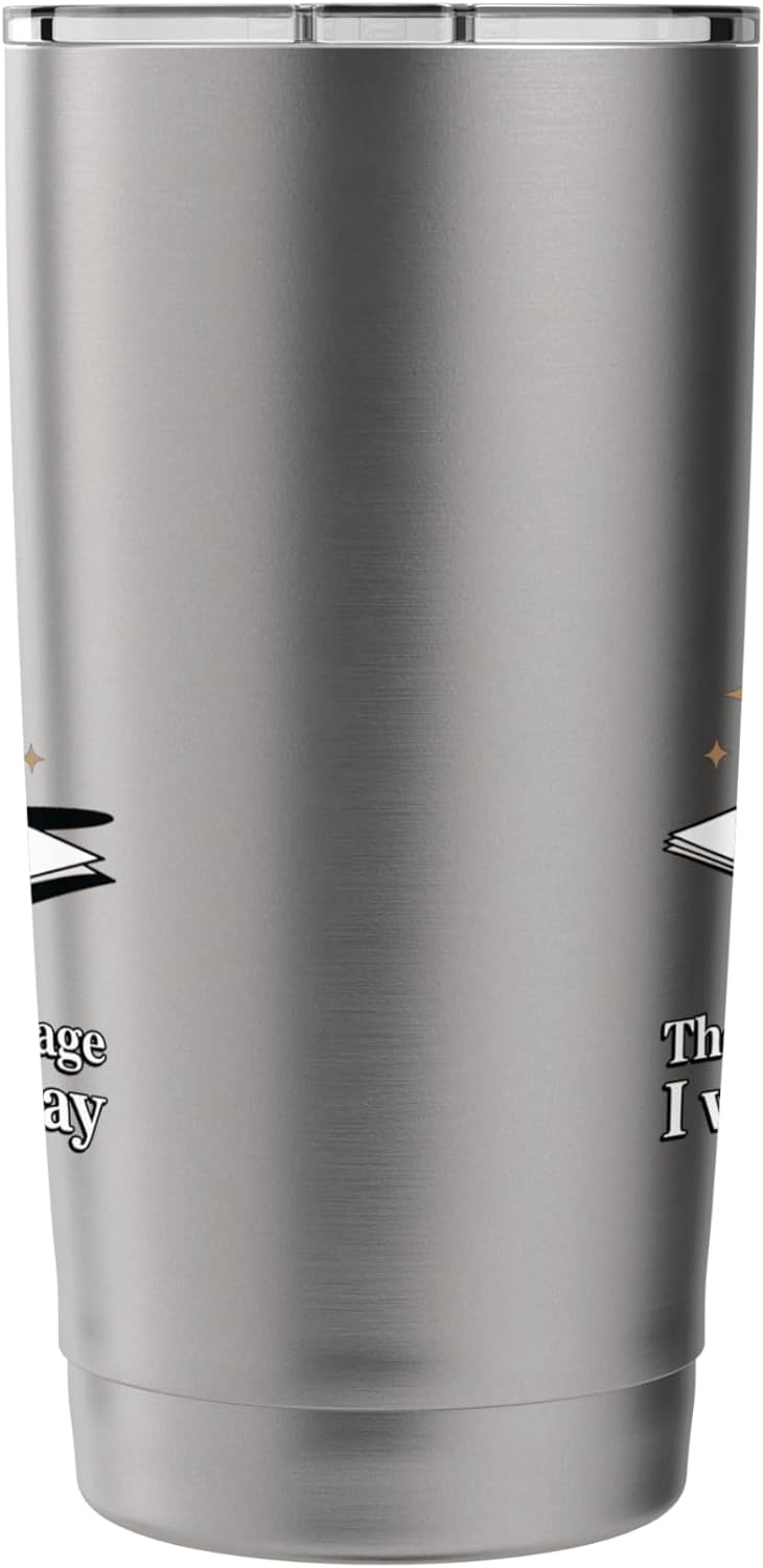 The Desk Is My Stage Motivational Workspace Stainless Steel Insulated Tumbler