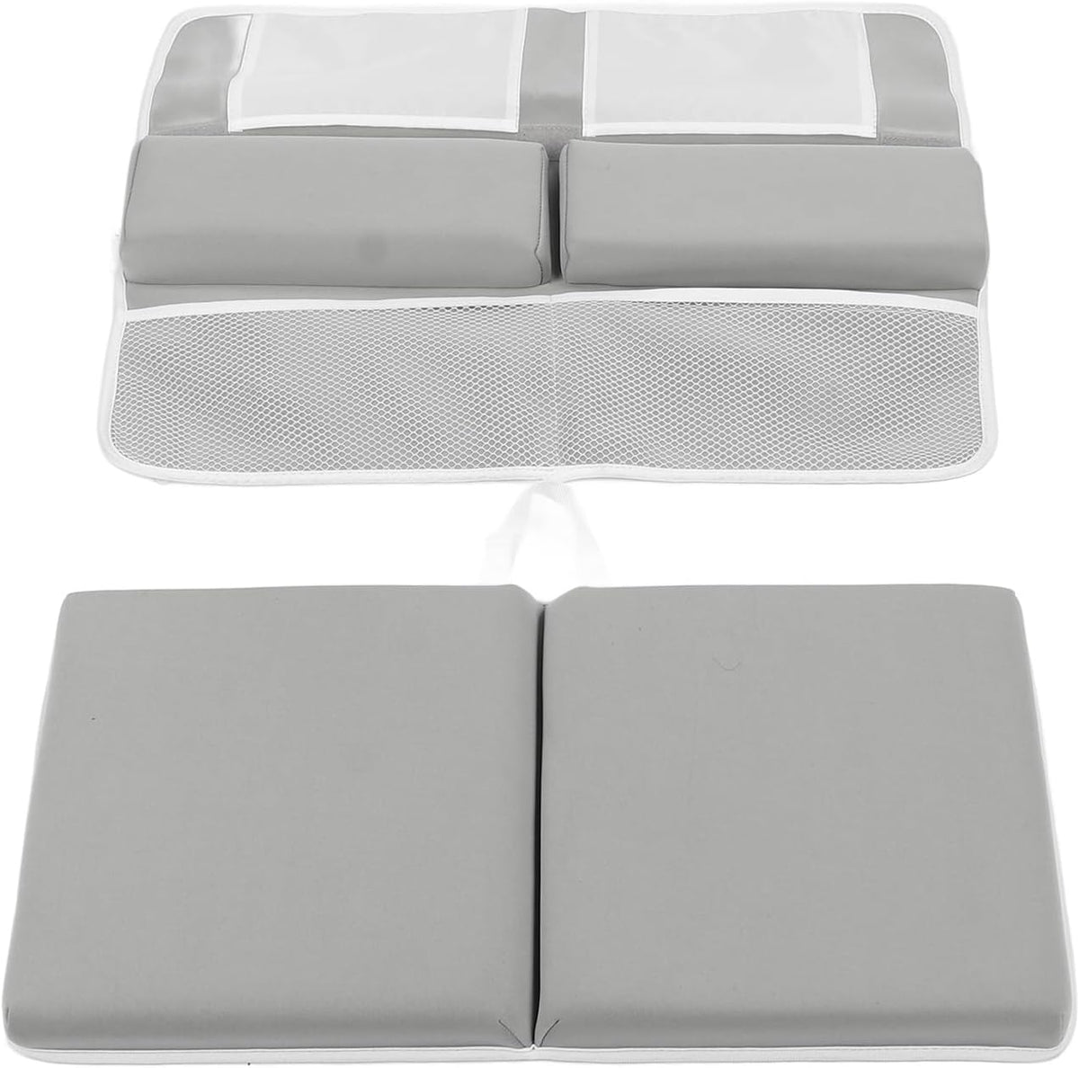Baby Bath Kneeler and Elbow Rest Pad Set, Neoprene Sponge Filling Bath Kneeler Elbow Rest Pad, Non Slip Suction, Large Pocket, Easy Clean for