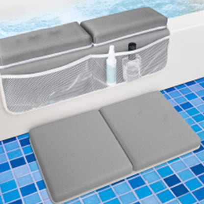 Baby Bath Kneeler and Elbow Rest Pad Set, Neoprene Sponge Filling Bath Kneeler Elbow Rest Pad, Non Slip Suction, Large Pocket, Easy Clean for