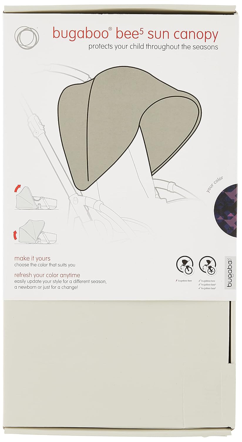 Bee5 Sun Canopy, Birds Print - Extendable Sun Shade for Full Weather Protection, Machine Washable