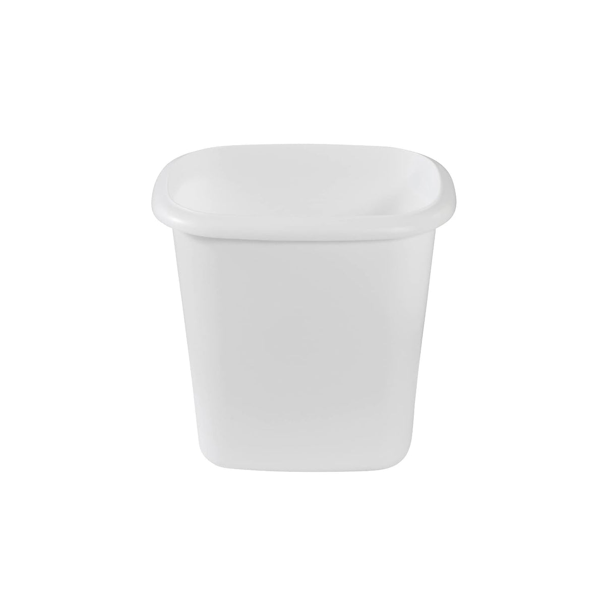 Vanity Trash Can/Wastebasket 1.5-Gallons/6-Quarts White for Under Counter/Kitchen/Office/Bedroom/Bathroom