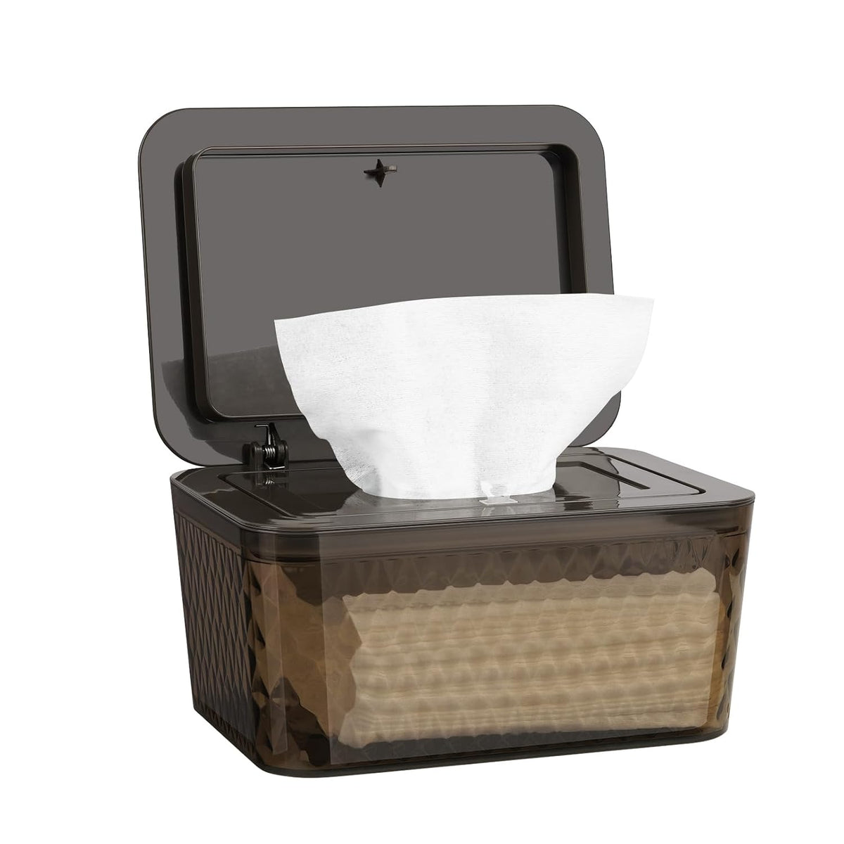 Baby Wipes Dispenser, One-Handed Operation Wipes Container, Grey
