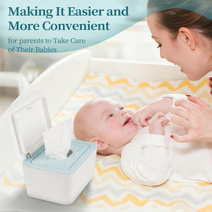 Baby Wipes Dispenser, One-Handed Operation Wipes Container, Grey
