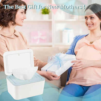 Baby Wipes Dispenser, One-Handed Operation Wipes Container, Grey