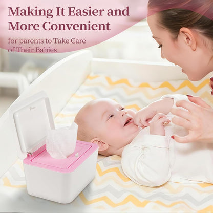 Baby Wipes Dispenser, One-Handed Operation Wipes Container, Grey