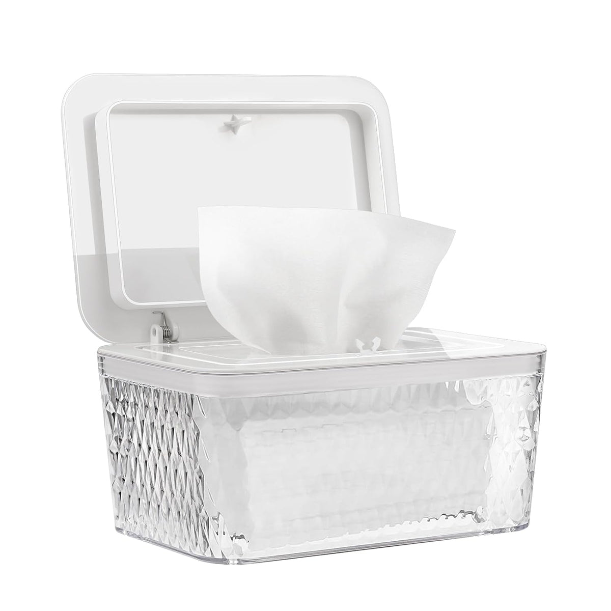 Baby Wipes Dispenser, One-Handed Operation Wipes Container, Grey