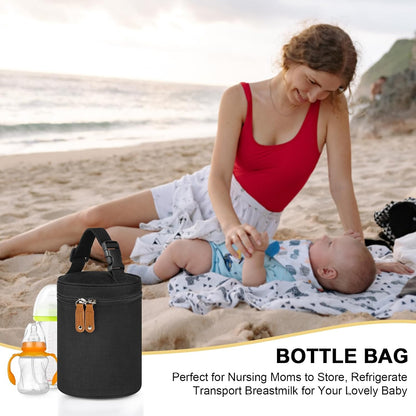 Breastmilk Cooler Bag, Insulated Baby Bottle Cooler Tote Bags for Nursing Mom Daycare