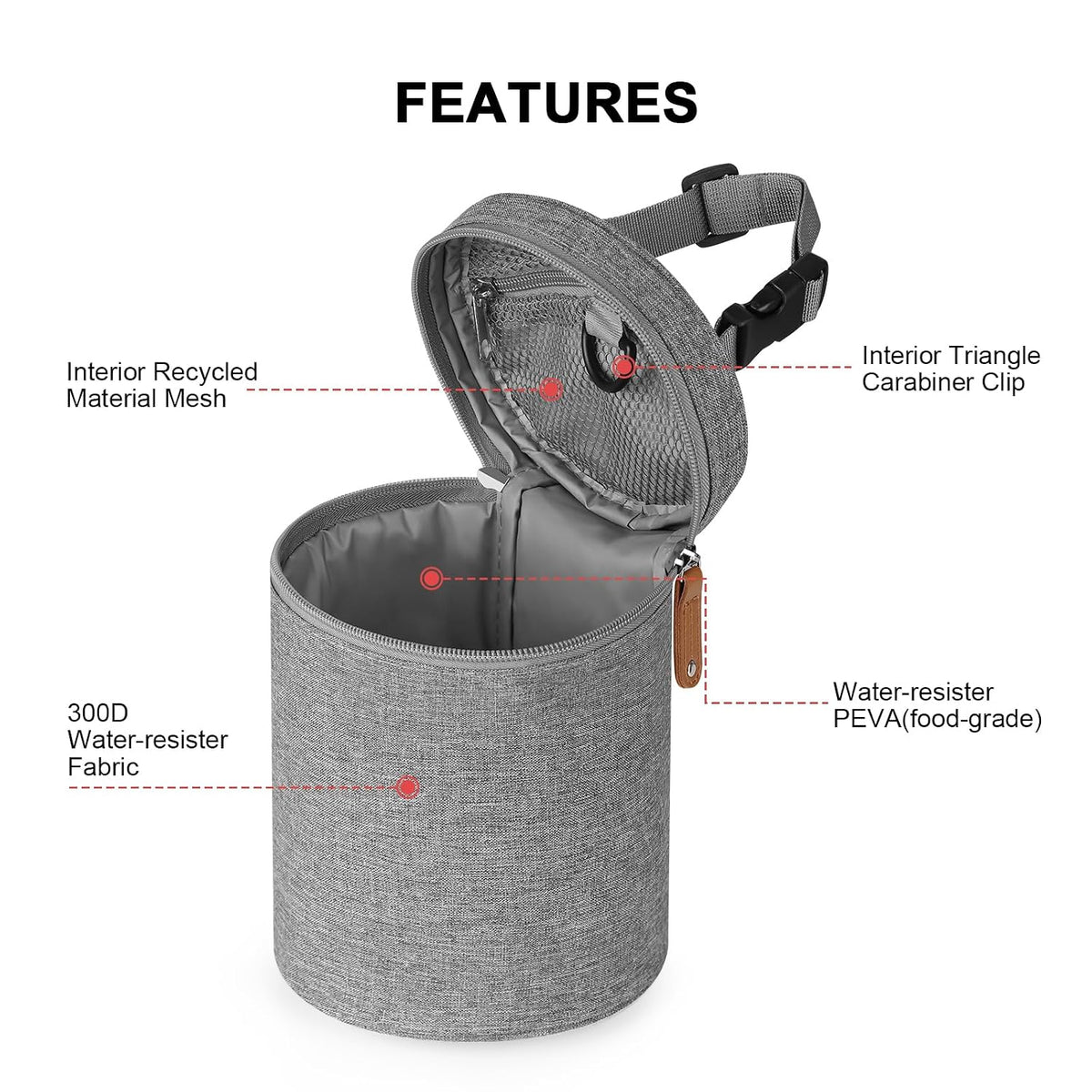 Breastmilk Cooler Bag, Insulated Baby Bottle Cooler Tote Bags for Nursing Mom Daycare