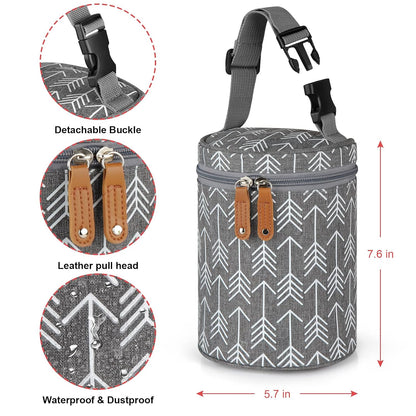 Breastmilk Cooler Bag, Insulated Baby Bottle Cooler Tote Bags for Nursing Mom Daycare