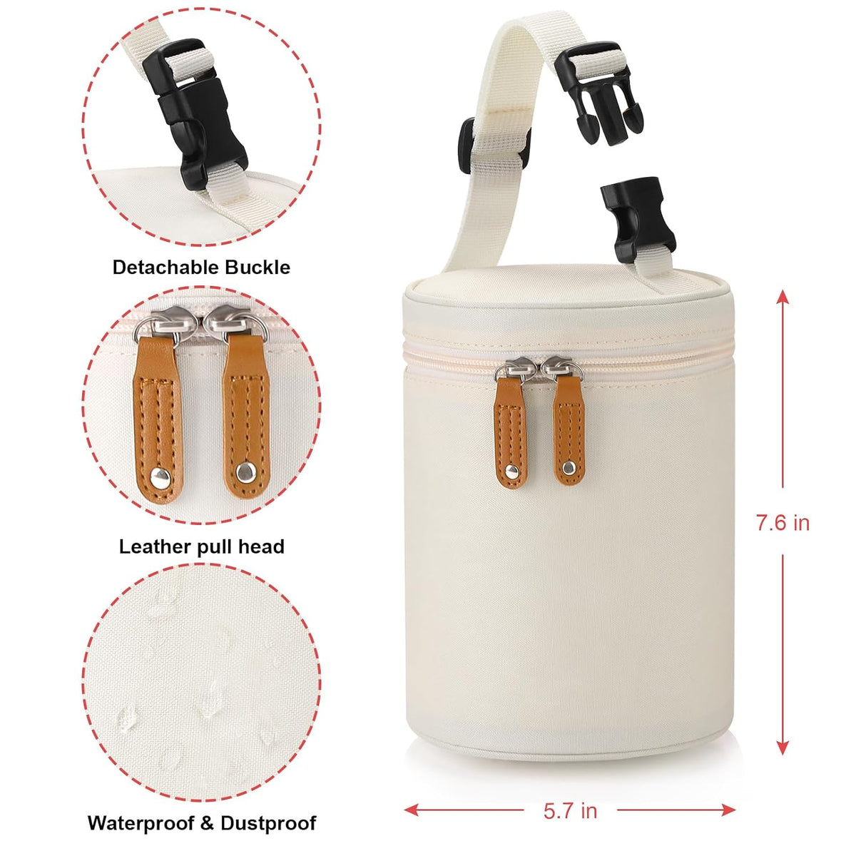 Breastmilk Cooler Bag, Insulated Baby Bottle Cooler Tote Bags for Nursing Mom Daycare