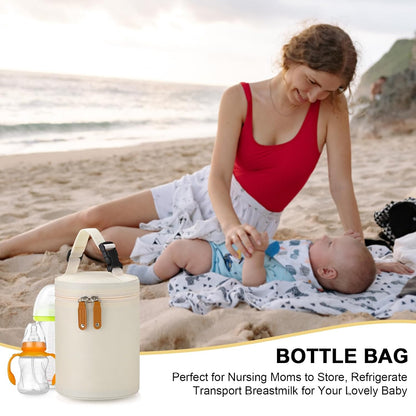 Breastmilk Cooler Bag, Insulated Baby Bottle Cooler Tote Bags for Nursing Mom Daycare