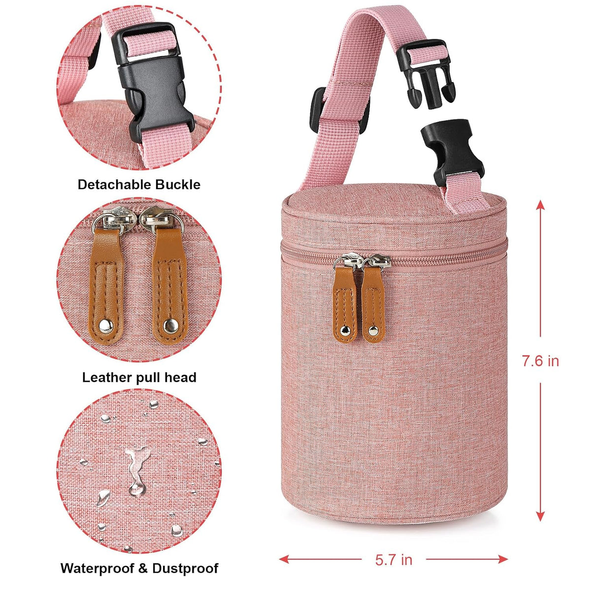 Breastmilk Cooler Bag, Insulated Baby Bottle Cooler Tote Bags for Nursing Mom Daycare