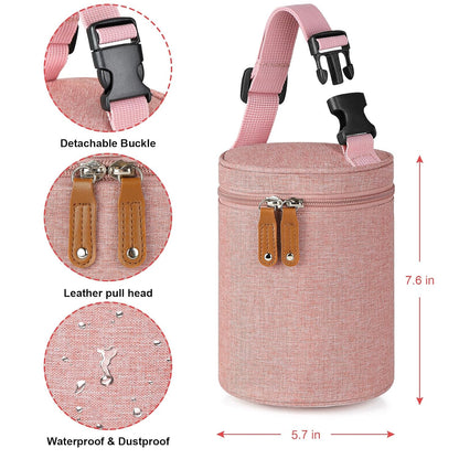 Breastmilk Cooler Bag, Insulated Baby Bottle Cooler Tote Bags for Nursing Mom Daycare