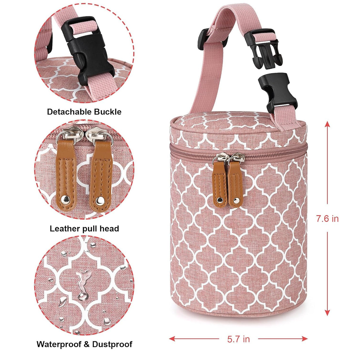 Breastmilk Cooler Bag, Insulated Baby Bottle Cooler Tote Bags for Nursing Mom Daycare