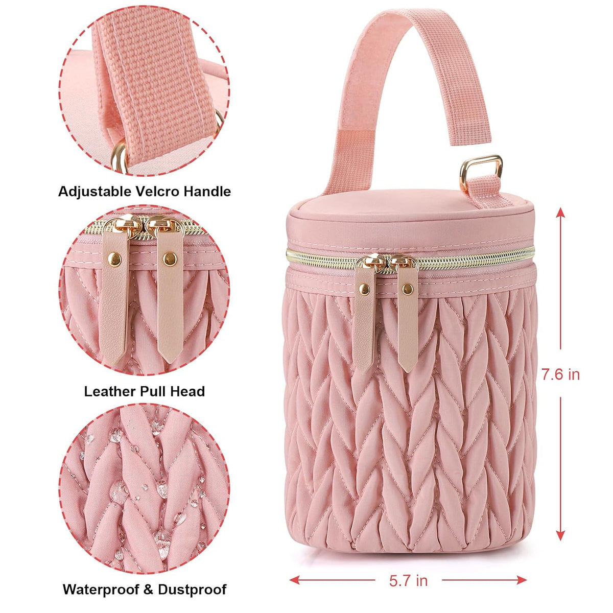 Breastmilk Cooler Bag, Insulated Baby Bottle Cooler Tote Bags for Nursing Mom Daycare