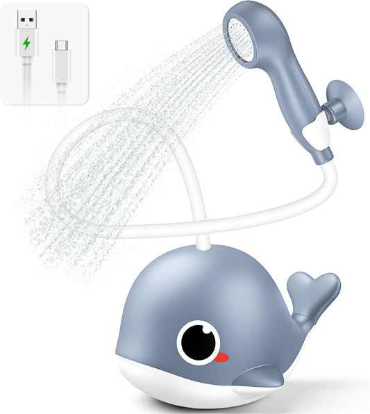 Whale Baby Bath Sprayer, Control the Flow Hands-Free 2 Gentle Modes