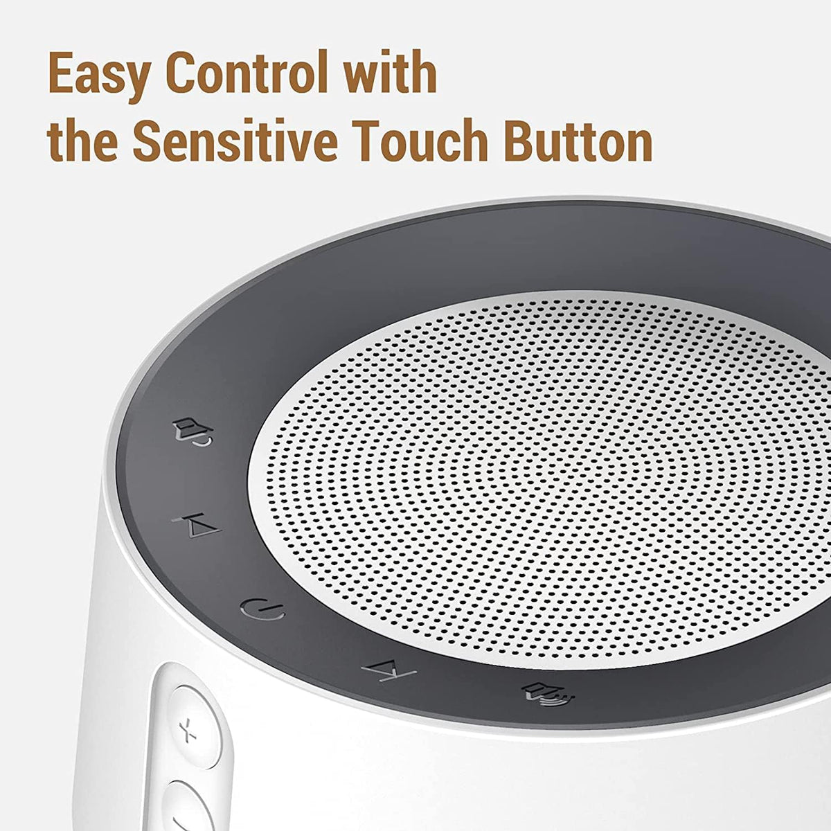 White Noise Sound Machine, Adjustable Baby Night Light for Sleeping,14 High Fidelity Sleep Machine Soundtracks,Timer and Memory Feature (White with Power Adapter)