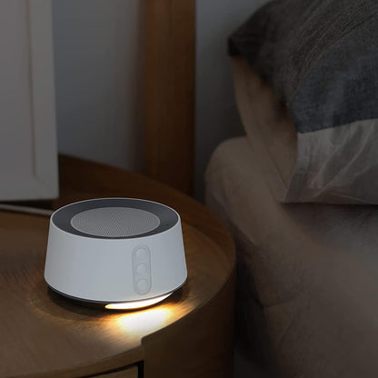 White Noise Sound Machine, Adjustable Baby Night Light for Sleeping,14 High Fidelity Sleep Machine Soundtracks,Timer and Memory Feature (White with Power Adapter)