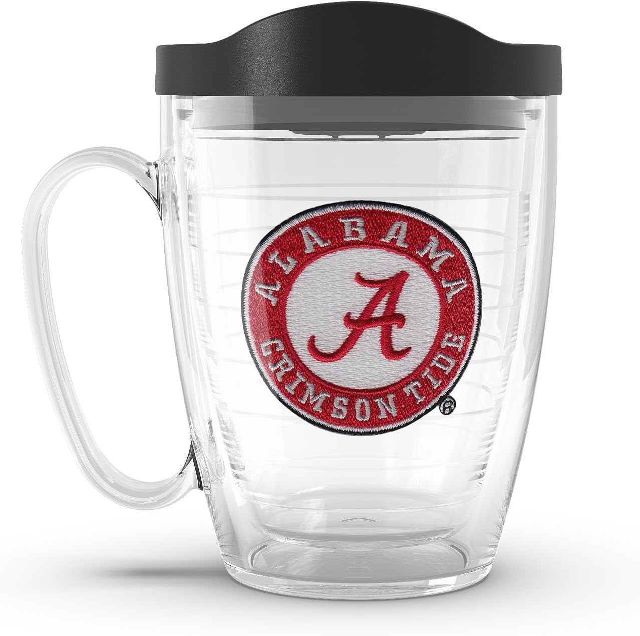Tervis Made in USA Double Walled University of Alabama Crimson Tide Insulated Tumbler Cup Keeps Drinks Cold & Hot, 16oz Mug, Emblem - Colors D
