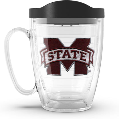 Tervis Made in USA Double Walled University of Alabama Crimson Tide Insulated Tumbler Cup Keeps Drinks Cold & Hot, 16oz Mug, Emblem - Colors D