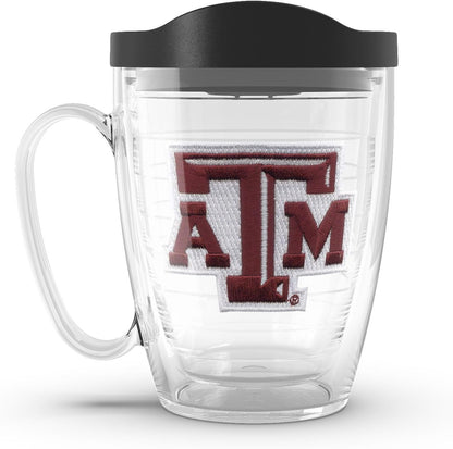 Tervis Made in USA Double Walled University of Alabama Crimson Tide Insulated Tumbler Cup Keeps Drinks Cold & Hot, 16oz Mug, Emblem - Colors D