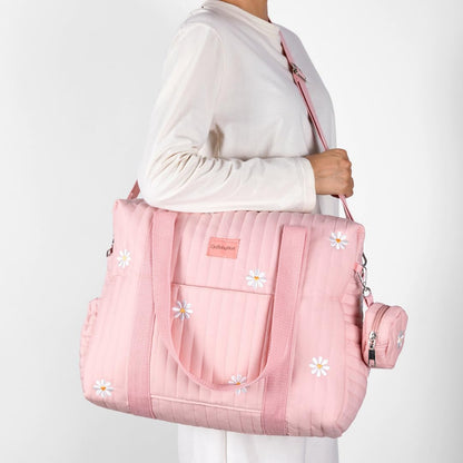 3pc Diaper Bag Tote Set, Hospital Bag for Labor & Delivery, Maternity Travel Bag with Changing Pad & Pacifier Case