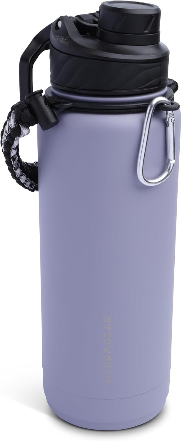 Zenith Chugger 40 oz Stainless Steel Bottle with Carabiner, Compass, Signal Whistle, and Fire Starter - Rain Powder Coat