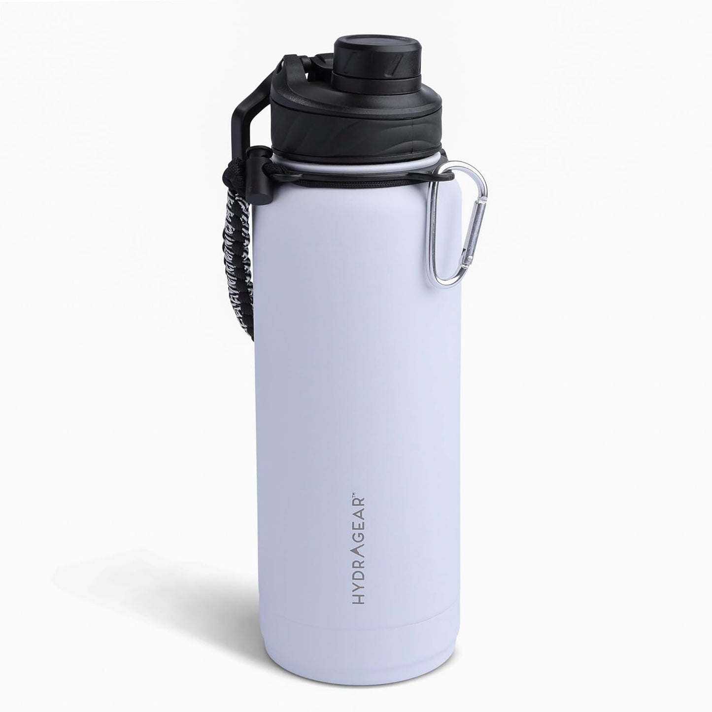 Zenith Chugger 40 oz Stainless Steel Bottle with Carabiner, Compass, Signal Whistle, and Fire Starter - Rain Powder Coat