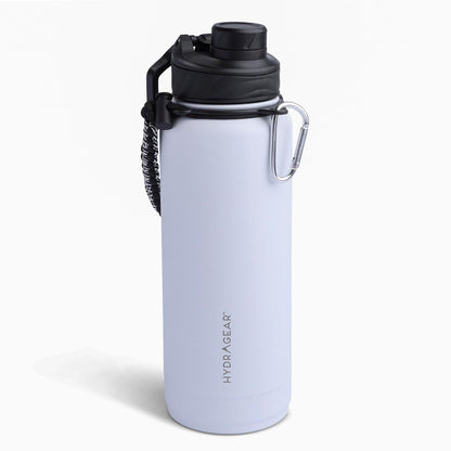 Zenith Chugger 40 oz Stainless Steel Bottle with Carabiner, Compass, Signal Whistle, and Fire Starter - Rain Powder Coat