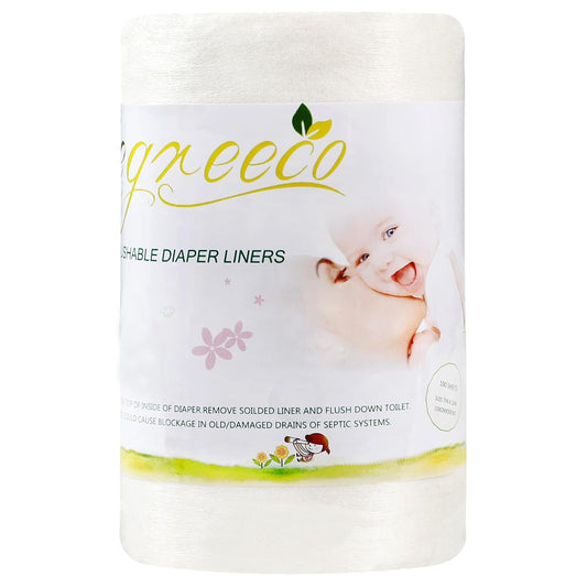 Unscented Diaper Liners,Fragance Free and Chlorine Free - 100 Sheets Per Roll (1 Roll)