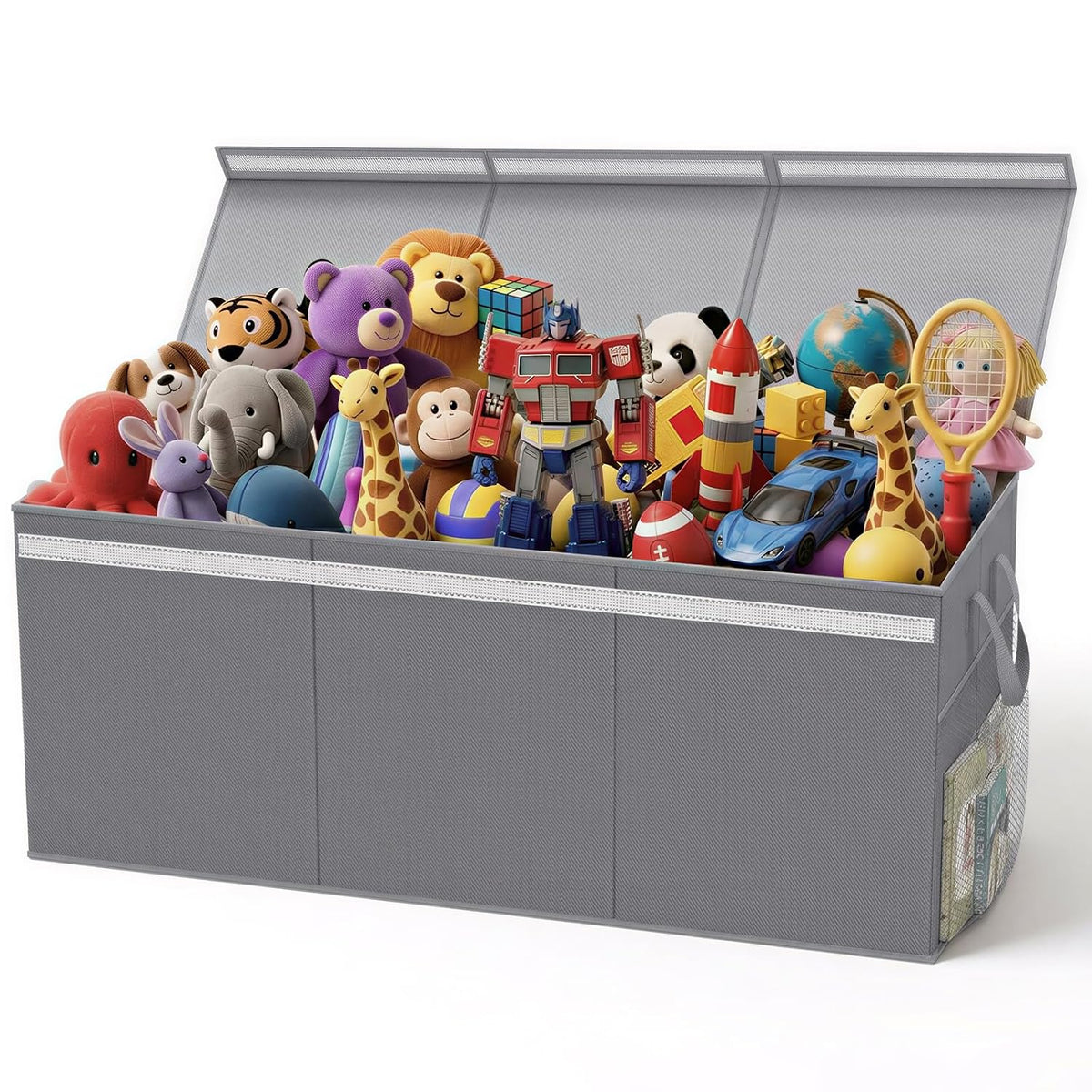 160L Extra Large Toy Box Storage with Lid, 40"x16"x16" Toy Chest