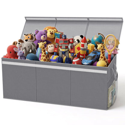 160L Extra Large Toy Box Storage with Lid, 40"x16"x16" Toy Chest