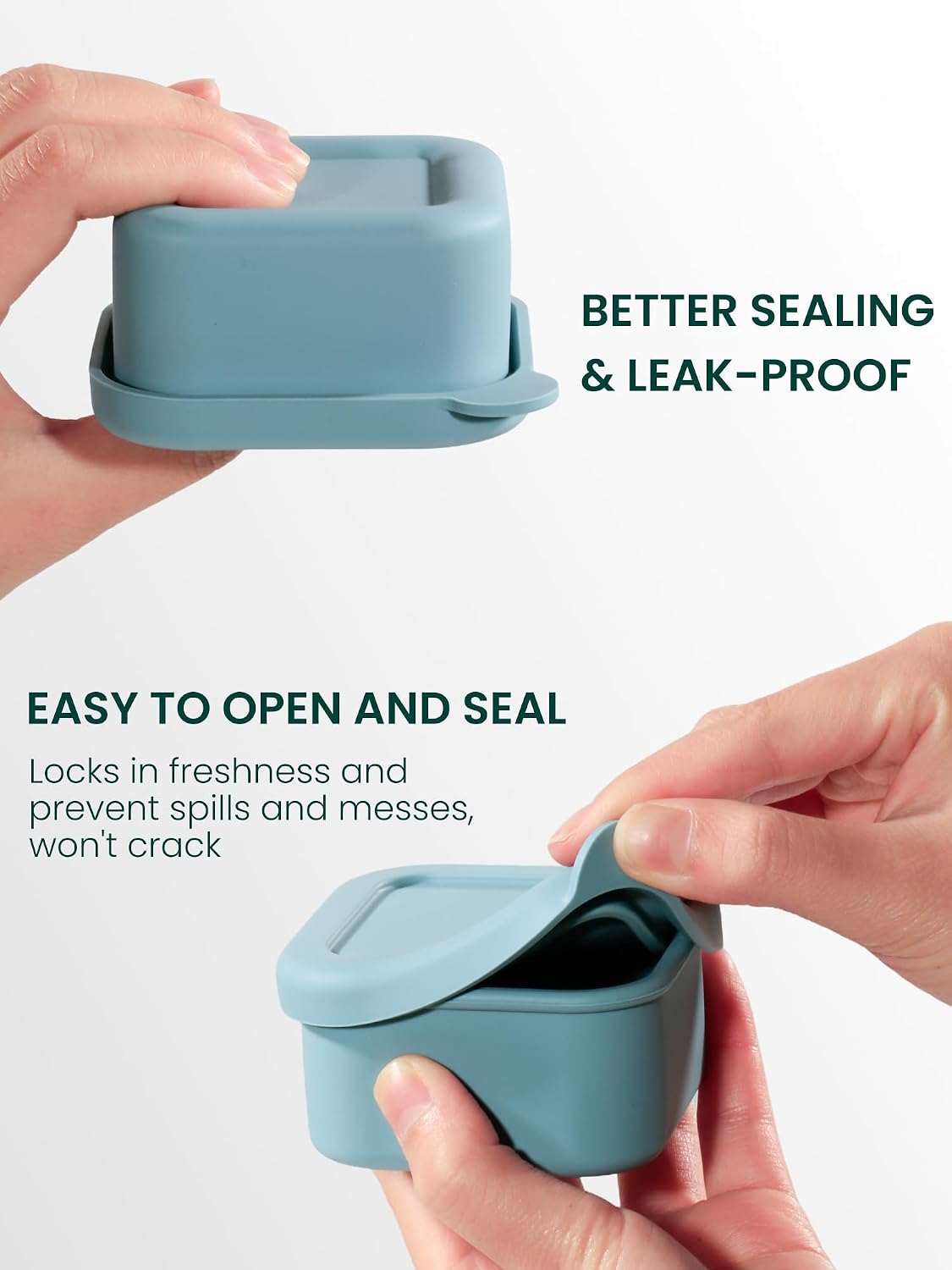 8 PCS 2 Cup Silicone Freezer Molds With Lid, 16oz, Blue